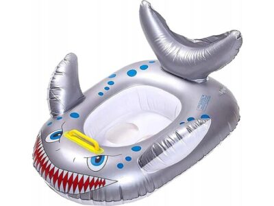 KOŁO DO PŁYWANIA DLA DZIECI REKIN 65cm/50cm - szary