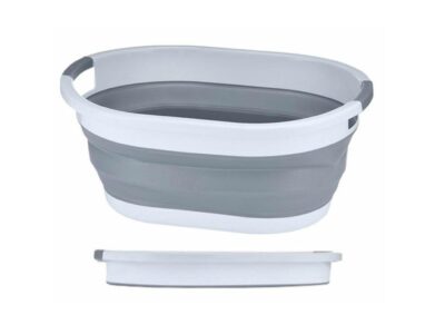 KOSZ NA PRANIE BIELIZNĘ SKŁADANY MISKA SILIKON 25L