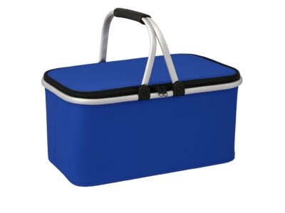 KOSZ PIKNIKOWY 49x27 DWIE RĄCZKI - niebieski