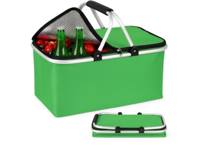 KOSZ PIKNIKOWY 49x27 DWIE RĄCZKI - zielony