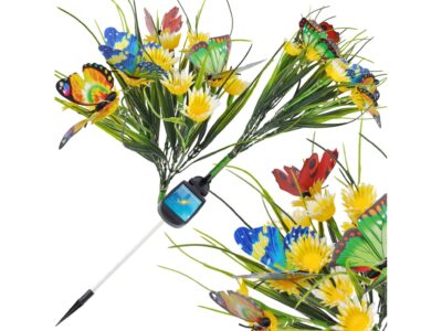 LAMPA SOLARNA OGRODOWA KWIATY - żółta łąka