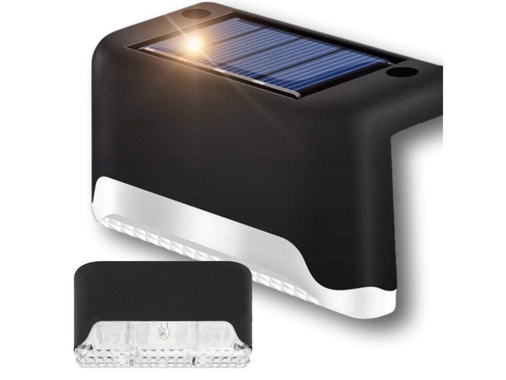 LAMPKA LAMPA SOLARNA KRAWĘDZIOWA 1 LED 8x4,5x4,2cm - czarny