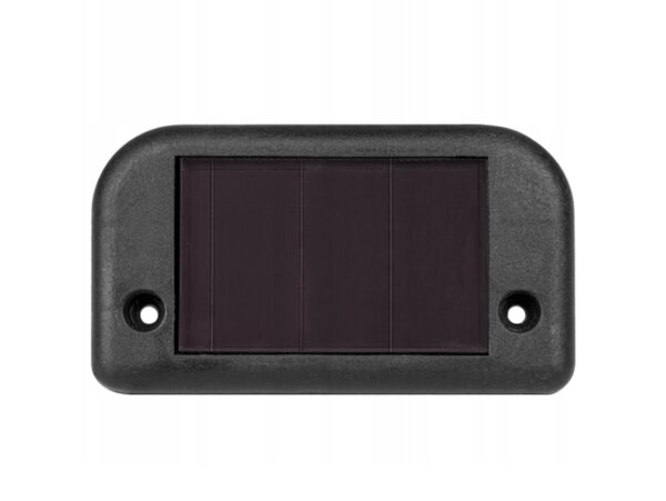 LAMPKA LAMPA SOLARNA KRAWĘDZIOWA 1 LED 8x4,5x4,2cm - czarny - ciepły biały