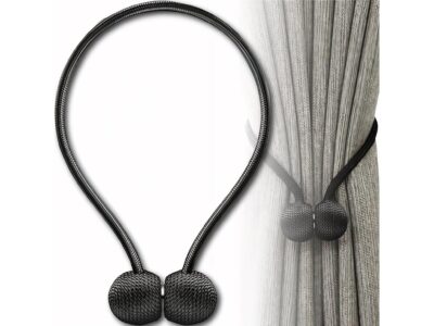 LAMRA SPINKA DO ZASŁON FIRAN 1 SZT! - czarny