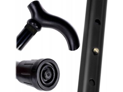 LASKA INWALIDZKA TELESKOPOWA 90cm - czarny