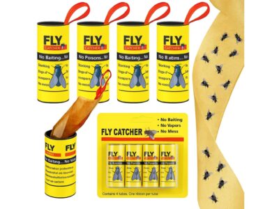 LEP NA OWADY MUCHY PUŁAPKA LEPOWA TAŚMA 4 ROLKI