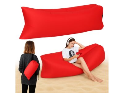 MATERAC SOFA NADMUCHIWANA LAZY BAG AIR SOF - czerwony