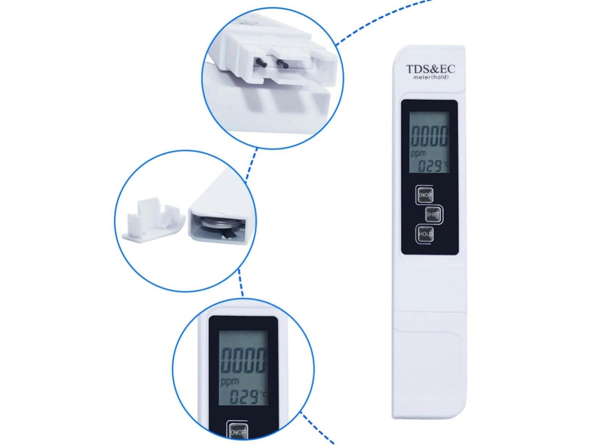 MIERNIK TWARDOŚCI WODY TDS EC TEMP OSMOZA TESTER