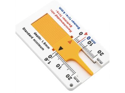 MIERNIK WYSOKOŚCI GŁĘBOKOŚCI BIEŻNIKA MANUALNY - żółty