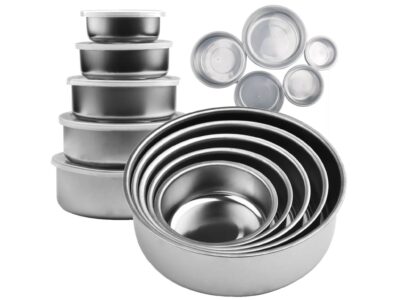 MISKI GASTRONOMICZNE STALOWE ZESTAW 5SZT