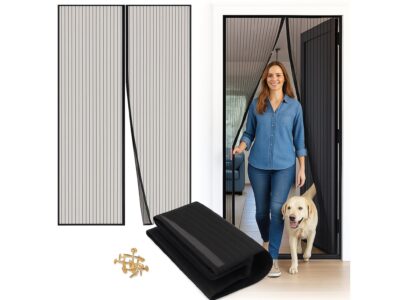 MOSKITIERA SIATKA NA DRZWI Z MAGNESEM - czarny