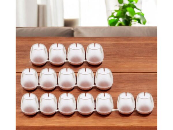 NAKŁADKI NA NOGI MEBLE 16SZT - 12-16mm