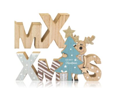 NAPIS DREWNIANY XMAS DEKORACJA ŚWIĄTECZNA 17,5x28CM