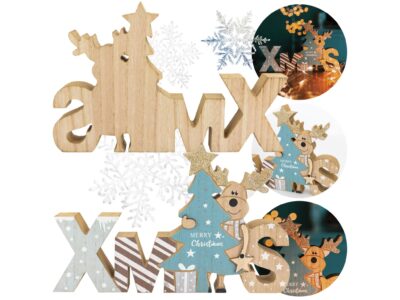 NAPIS DREWNIANY XMAS DEKORACJA ŚWIĄTECZNA 17,5x28CM