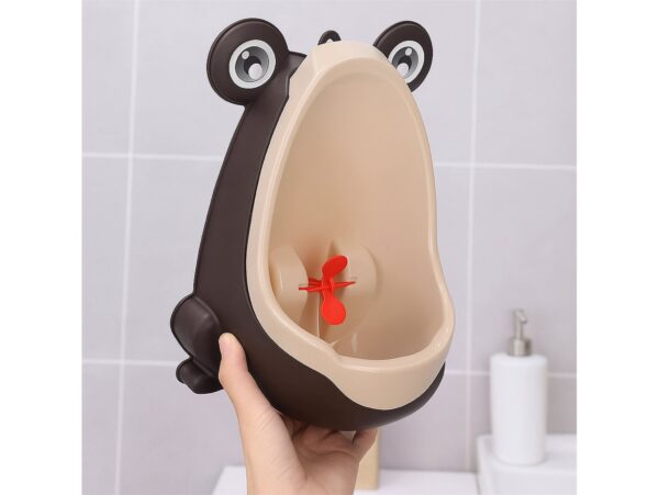 NOCNIK PISUAR WC MINI ŻABA - brązowy