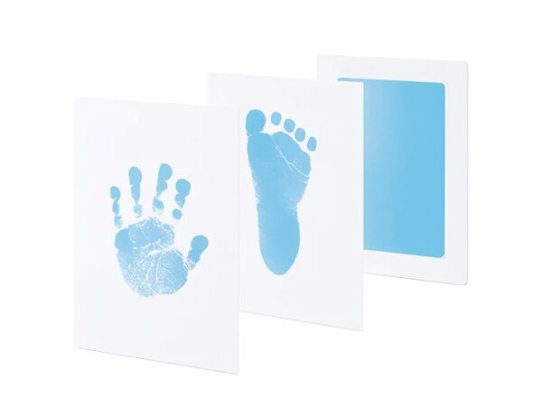 ODCISK RĄCZKI STÓPKI NIEBRUDZĄCY 12,5x8 - jasny niebieski