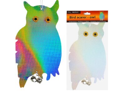 ODSTRASZACZ PTAKÓW HOLOGRAFICZNY - sowa siedząca