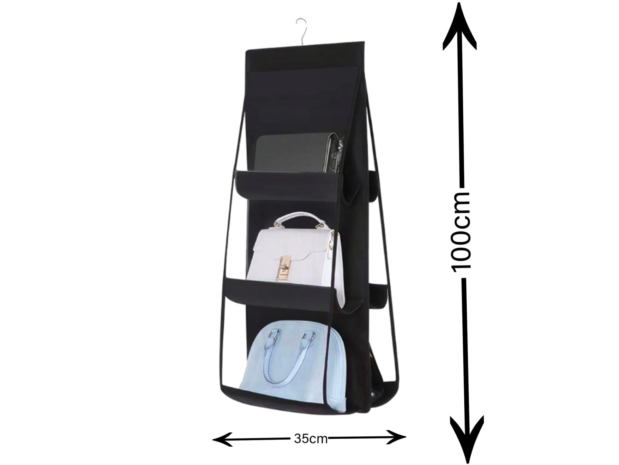 ORGANIZER NA TOREBKI DO SZAFY - czarny