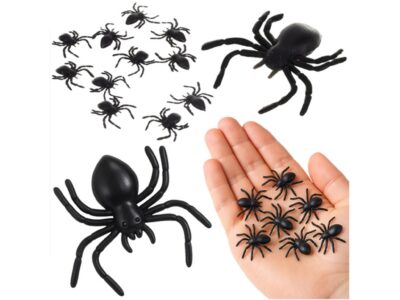 PAJĄKI 10SZT ZESTAW DEKORACJA