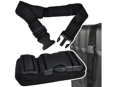 PAS BAGAŻOWY DO WALIZKI ZABEZPIECZAJĄCY - czarny 2m