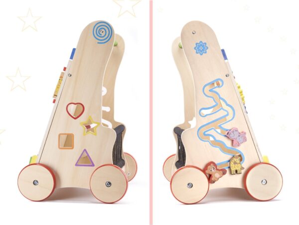 PCHACZ DLA DZIECKA CHODZIK DREWNANY 6w1