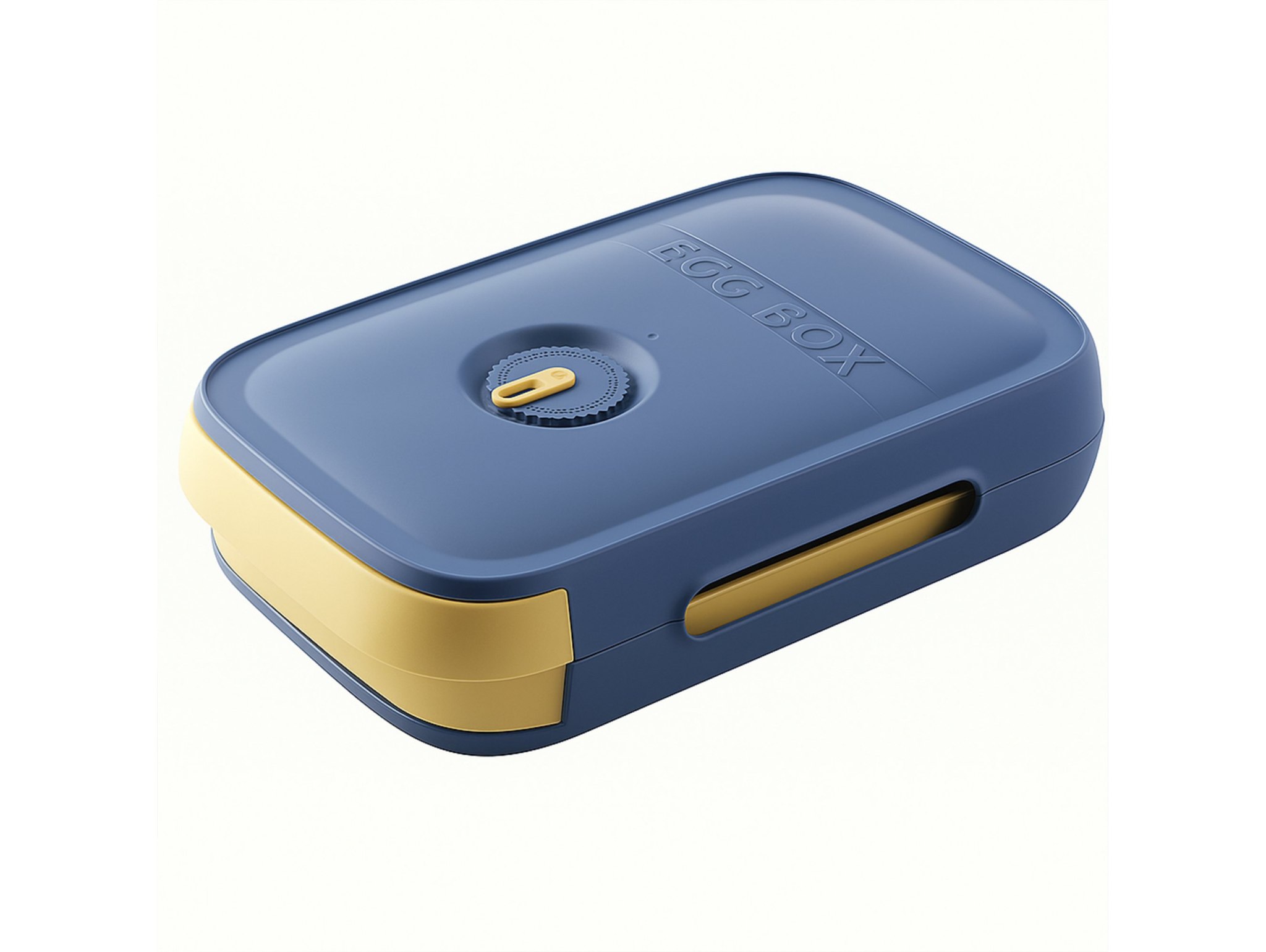 POJEMNIK NA JAJKA DO LODÓWKI SZUFLADA 28x21x8CM - szaro-żółty