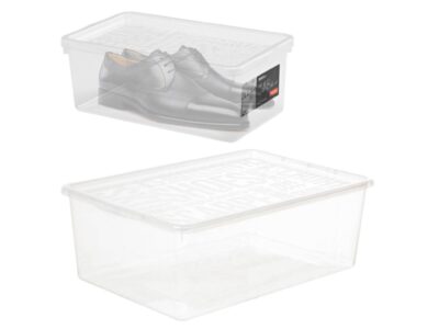 POJEMNIK NA OBUWIE 9,5L PUDEŁKO POKRYWA ORGANIZER