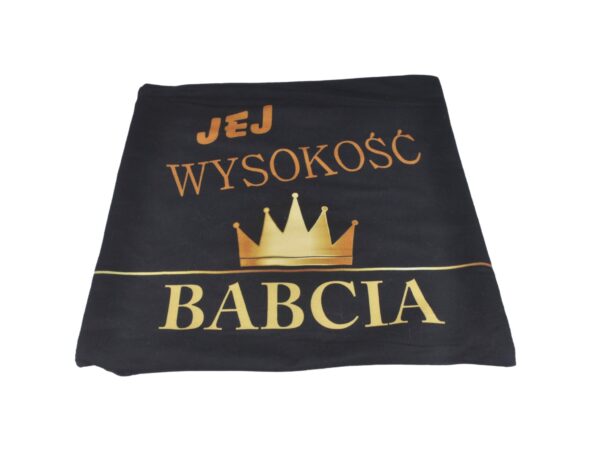POSZEWKA NA PODUSZKĘ NA DZIEŃ BABCI 40x40 - jej wysokość babcia