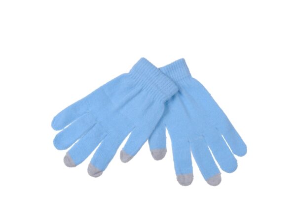 RĘKAWICZKI DOTYKOWE EKO - błękitny