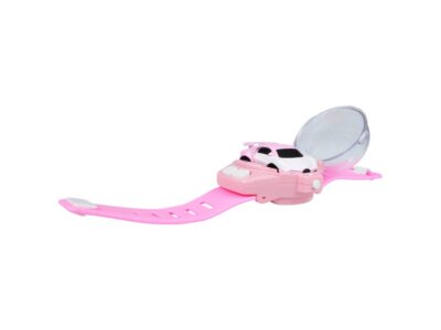 SAMOCHODZIK MINI ZDALNIE STEROWANY Z ZEGARKIEM - różowy