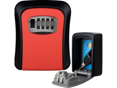 SEJF NA KLUCZE KOD 4 CYFRY PLASTIKOWY - czerwony