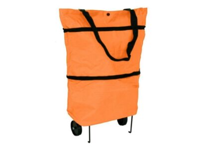 SKŁADANA TORBA NA KÓŁKACH - pomarańczowy