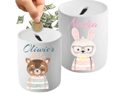 SKARBONKA DO SUBLIMACJI 330ML BIAŁA - Dla Dzieci - grupa