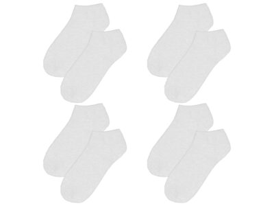 SKARPETY STOPKI BAWEŁNIANE 4 PARY 39-44 - biały