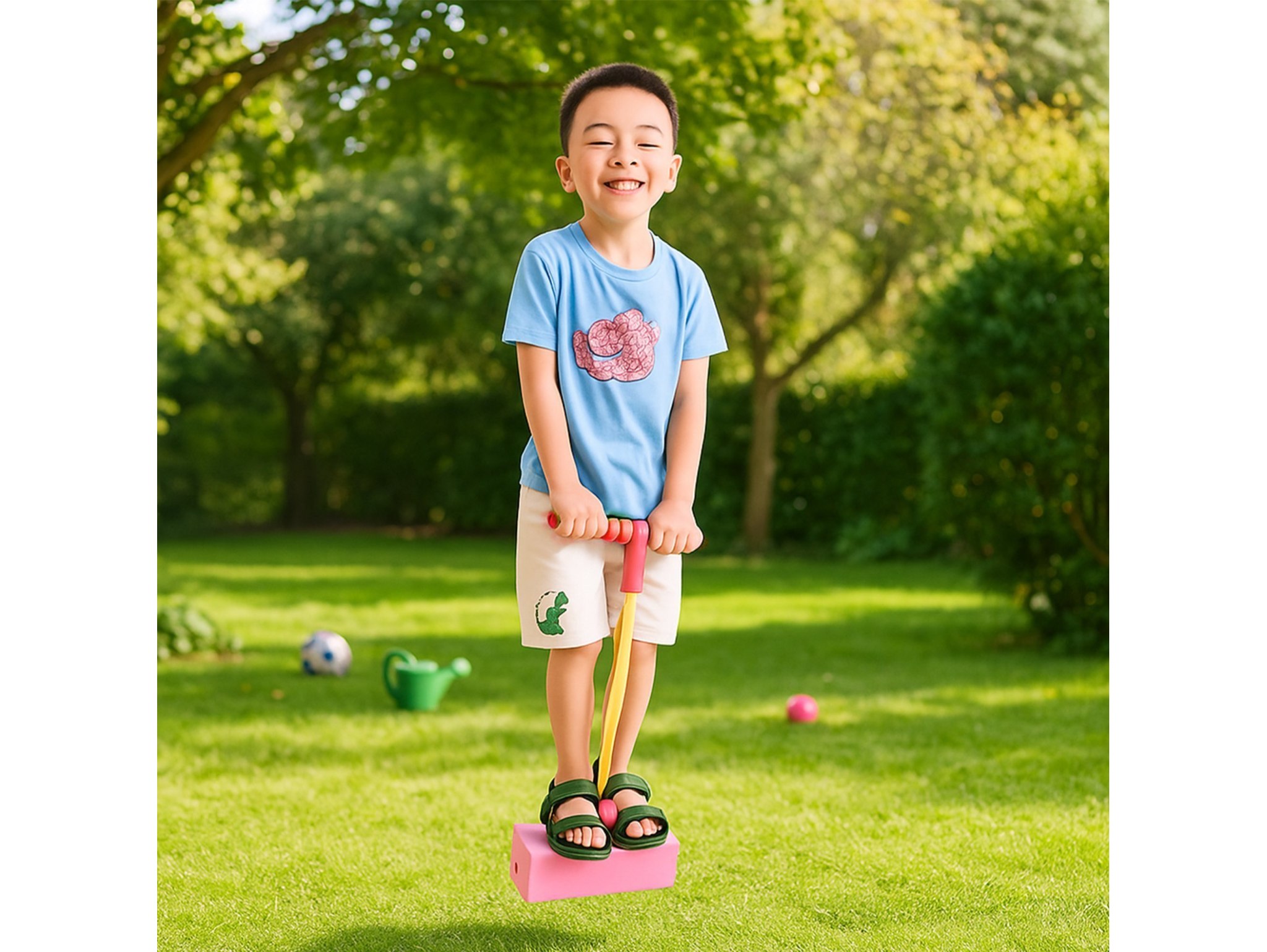 SKOCZEK POGO - różowy