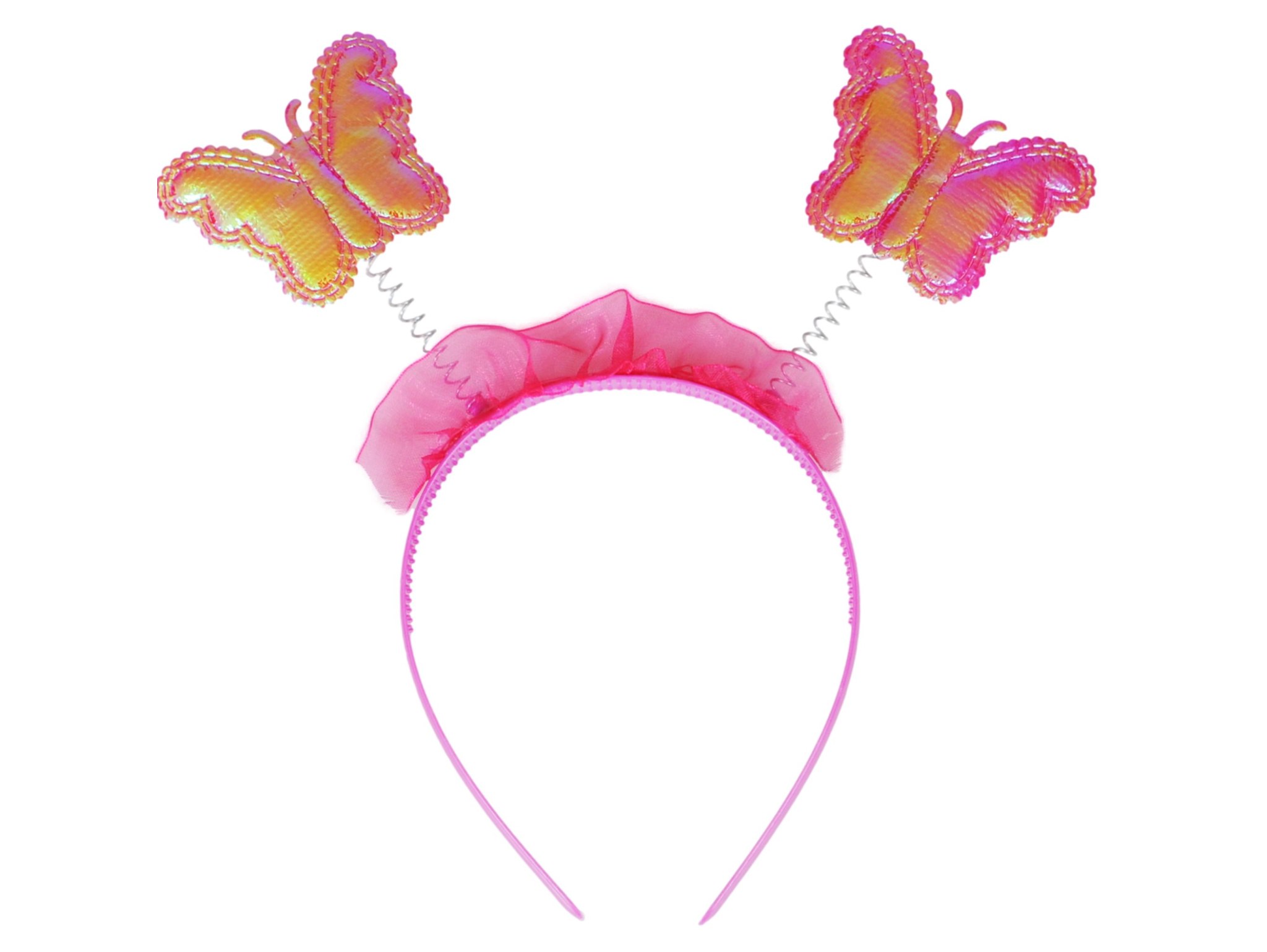 SKRZYDŁA MOTYLA ŚWIECĄCE ZESTAW DLA DZIECI 3el - różowy ciemny