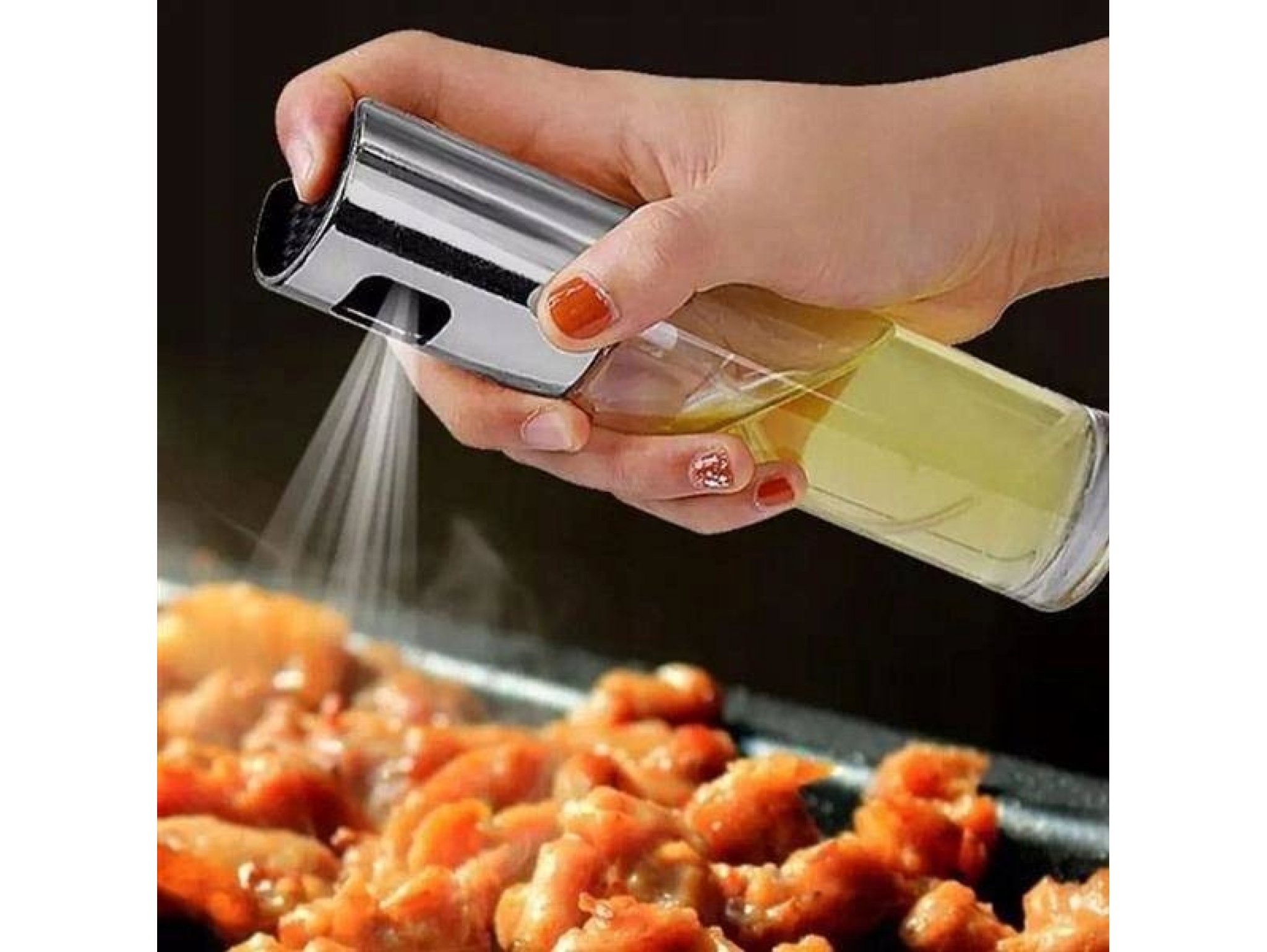 SPRYSKIWACZ DO OLEJU OLIWY 100ml 3SZT SREBRNY