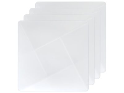 TALERZ PLASTIKOWY KWADRATOWY 20,5cm 4SZT