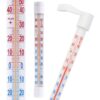 TERMOMETR OKIENNY ZAOKIENNY 21cm - biały