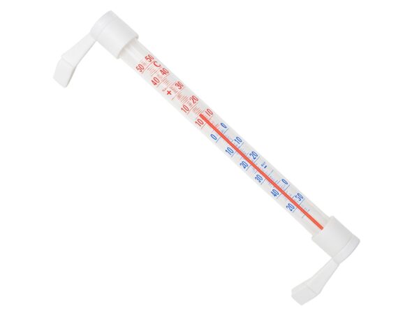 TERMOMETR OKIENNY ZAOKIENNY 21cm - biały