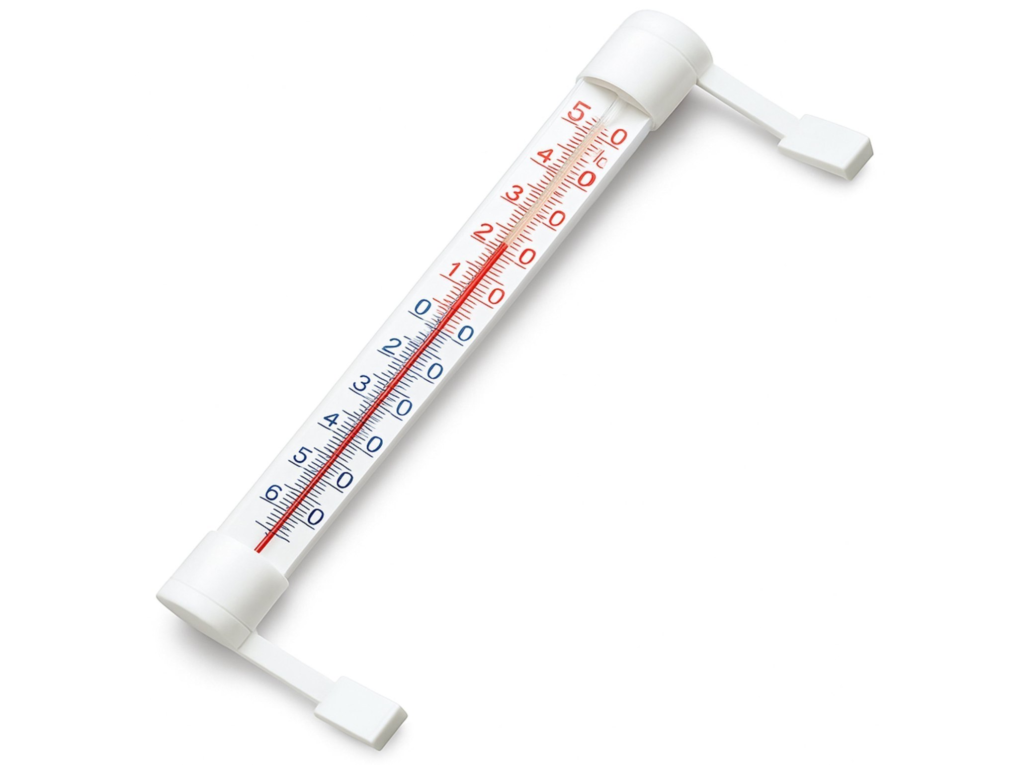 TERMOMETR OKIENNY ZAOKIENNY 21cm - biały