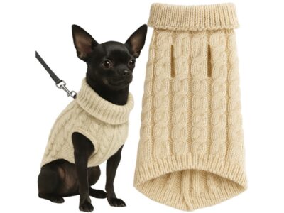 UBRANKO DLA PSA KOTA SWETEREK - beżowy S