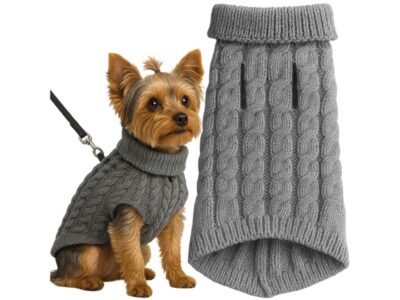 UBRANKO DLA PSA KOTA SWETEREK - szary M