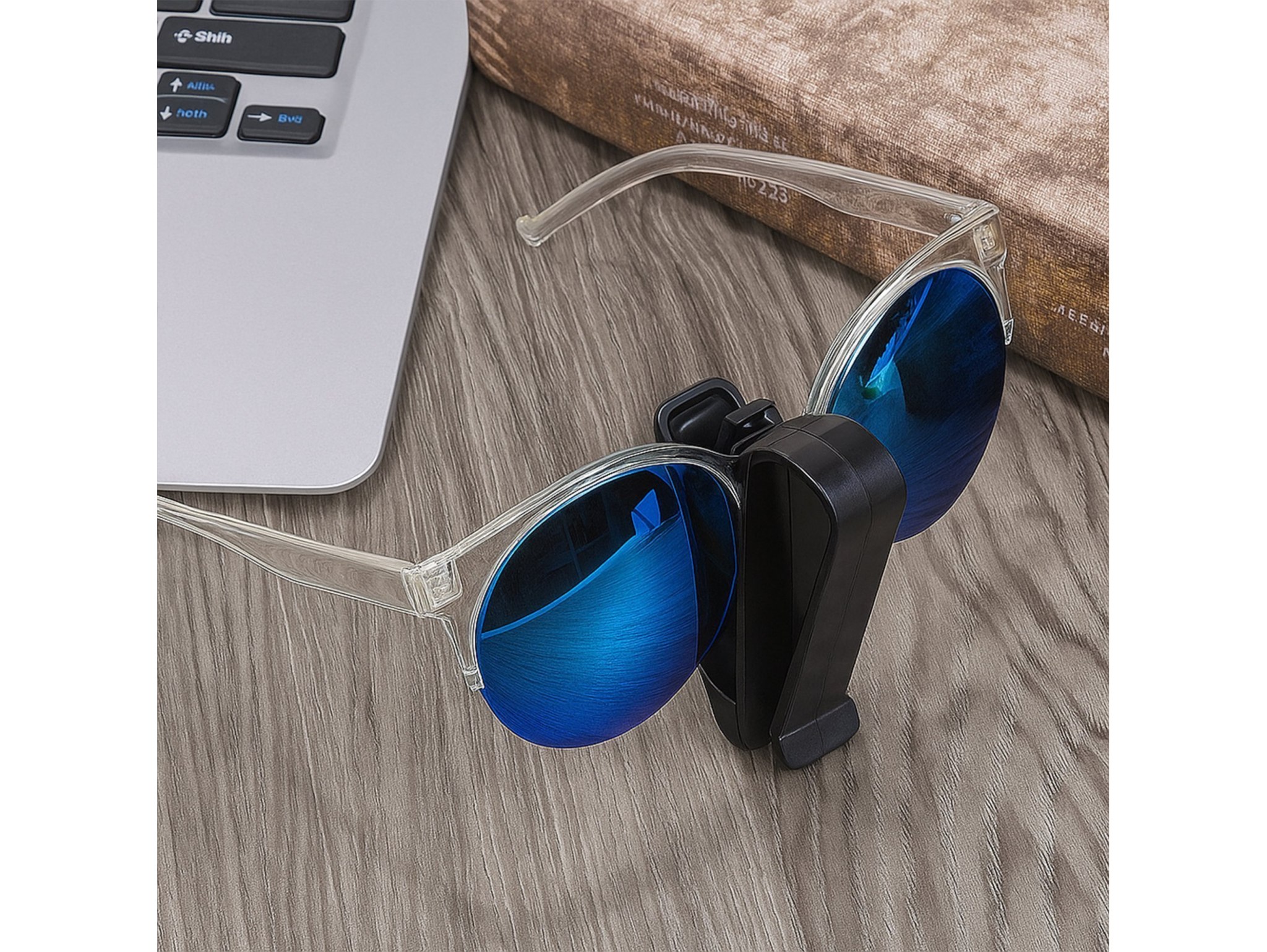 UCHWYT KLIPS NA OKULARY DO OKULARÓW SAMOCHODOWY