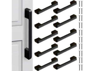 UCHWYT MEBLOWY CZARNY 10SZT