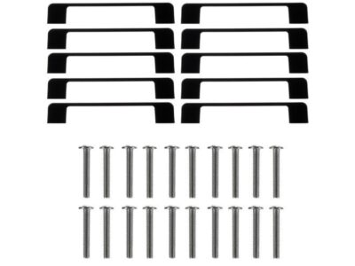 UCHWYT MEBLOWY CZARNY 10SZT