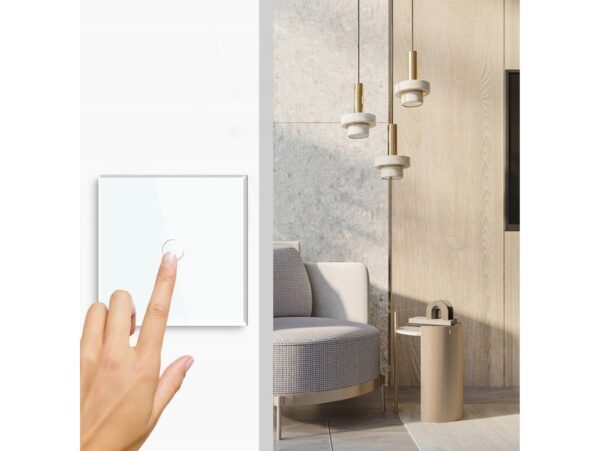 WŁĄCZNIK ŚWIATŁA LED PANEL DOTYKOWY - biały