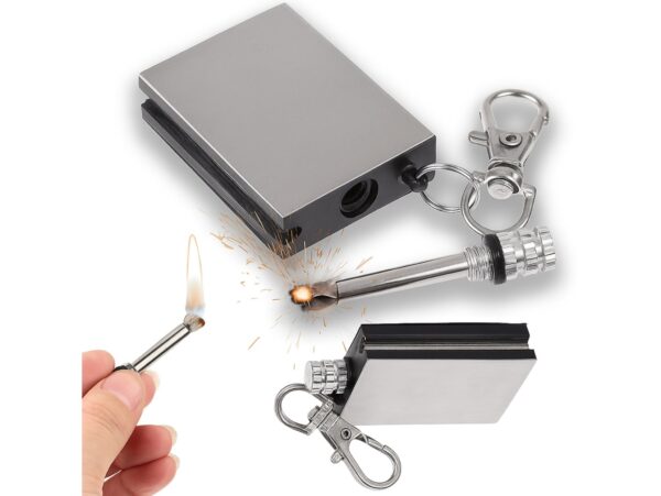 WIECZNA ZAPAŁKA KRZESIWO MAGNEZOWE SURVIVAL BRELOK