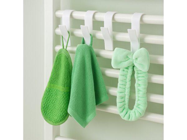 WIESZAK HACZYK NA GRZEJNIK 2szt - biały mały 10x5x1,5