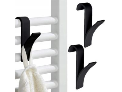 WIESZAK HACZYK NA GRZEJNIK 2szt - czarny